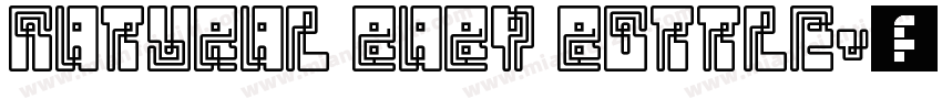 NATURAL BABY BOTTLE字体转换